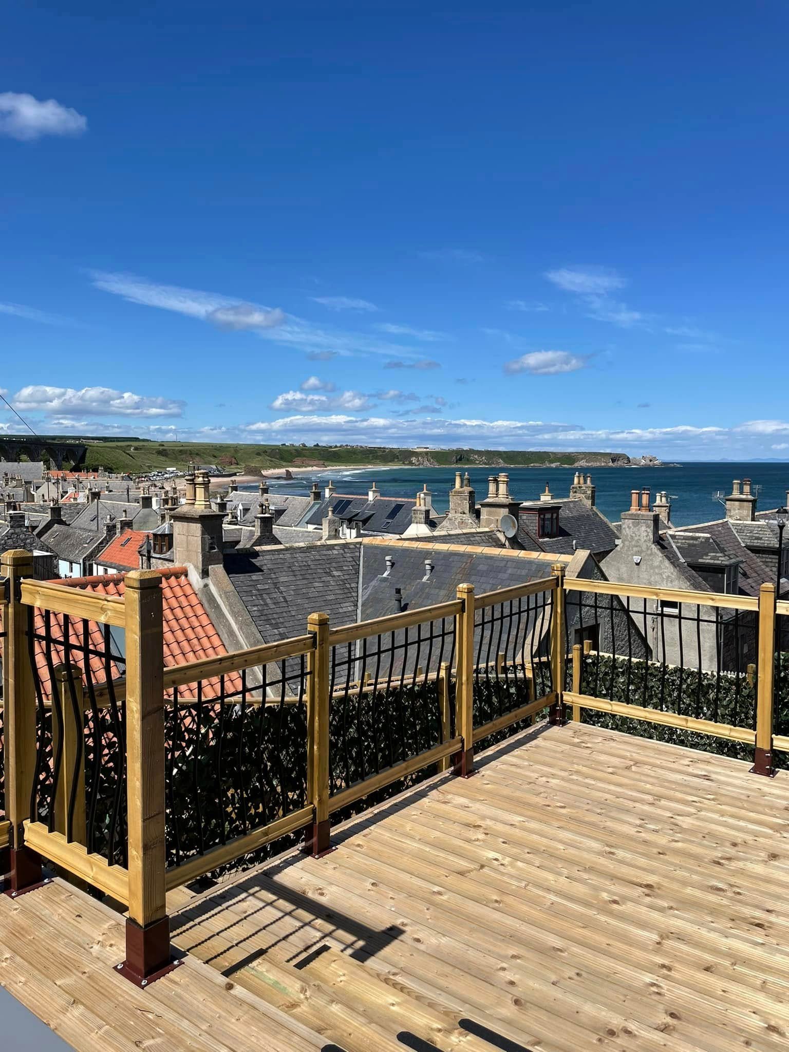 Stunning decking overlooking Cullen Bay