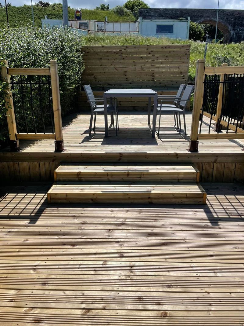 Decking with steps
