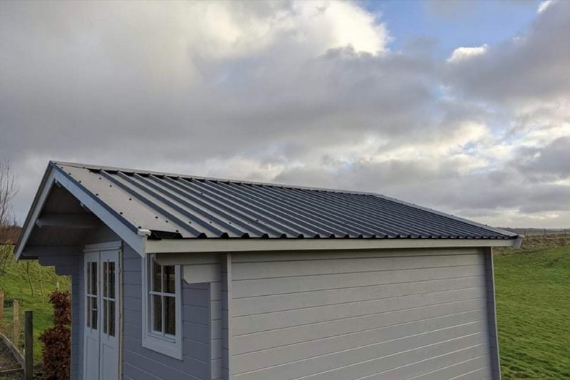 Completed metal roof